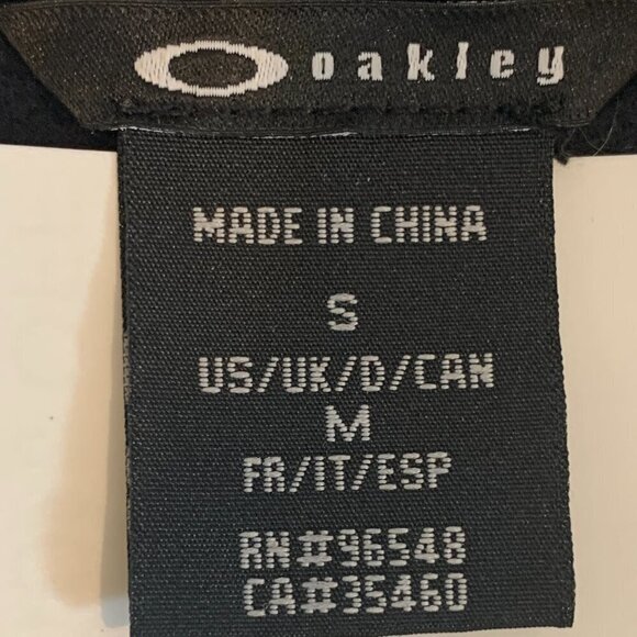 Oakley Double Breasted Jacket Stretch Cotton Blend Jacket Sz S Black #331C - Picture 9 of 10